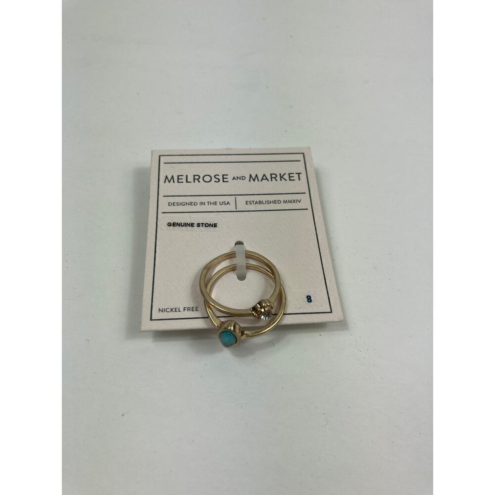 NWT Melrose and Market stone ring set 8